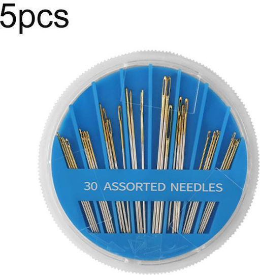 5 Pieces Sewing Needle Box Tray 30 1 Household Use Blue
