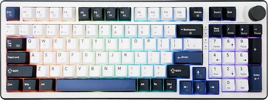 White Shark Mech Gaming Μηχανικό Πληκτρολόγιο με RGB φωτισμό (Αγγλικό US) Κόκκινο