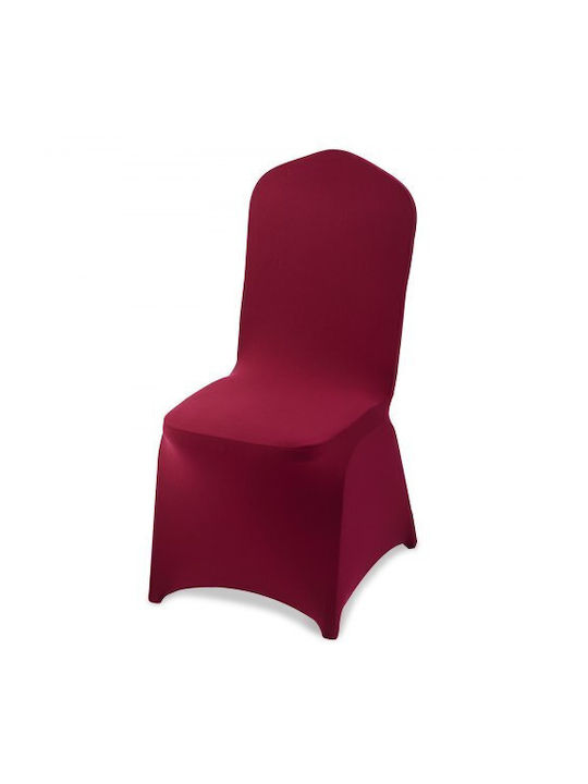 Vevor Elastic Cover for Chair Burgundy 50pcs YTJHS50PCSZKO2ELR001V0