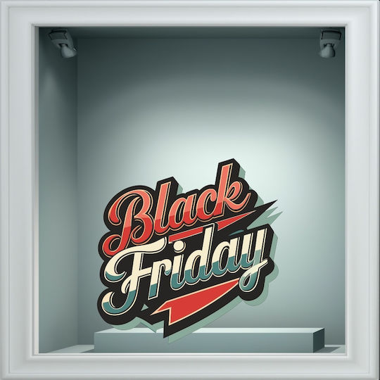 Αυτοκόλλητο Εκπτώσεων - Black Friday 112 - 120cm X 120cm