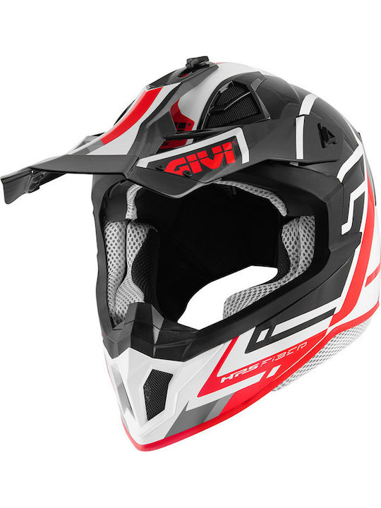 Givi H70.1 Black/White/Red Motorradhelm Motocross ECE 22.06 1250gr