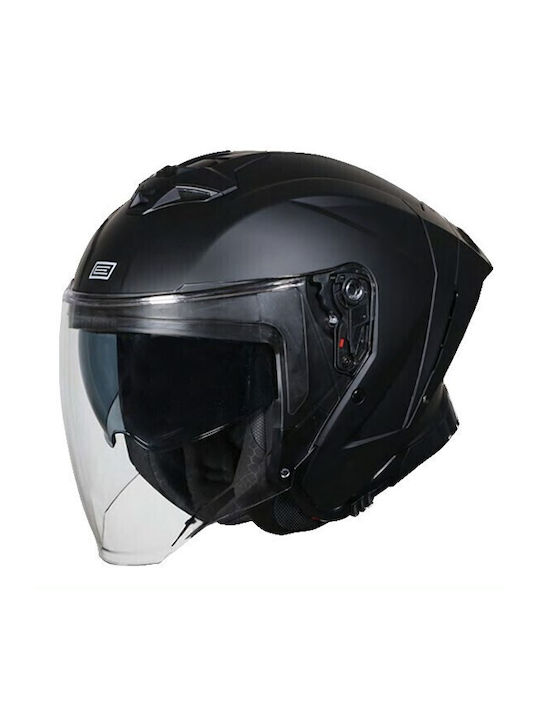 Origine Aprica Black Mat Κράνος Μηχανής Jet ECE 22.06 με Sunvisor