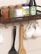 Raft Metalic De Perete 44x16cm Maro