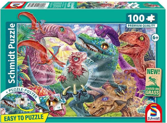 Schmidt Puzzle Small Dinosaurs Big Adventures 100 Pieces 56527 56527