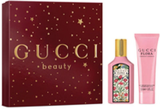 Gucci Flora Gorgeous Gardenia Damen Set mit Body Lotion 2Stück