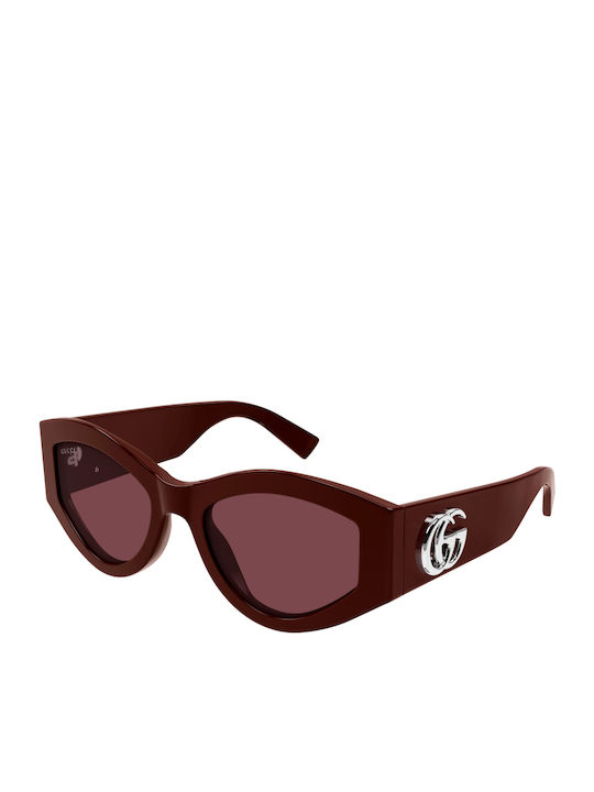 Gucci Unisex Ochelari de soare cu Roșu Cadru și Roșu Lentilă GG1951S 003
