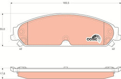 Trw Brake Pad Set Disc Brake Gdb4134
