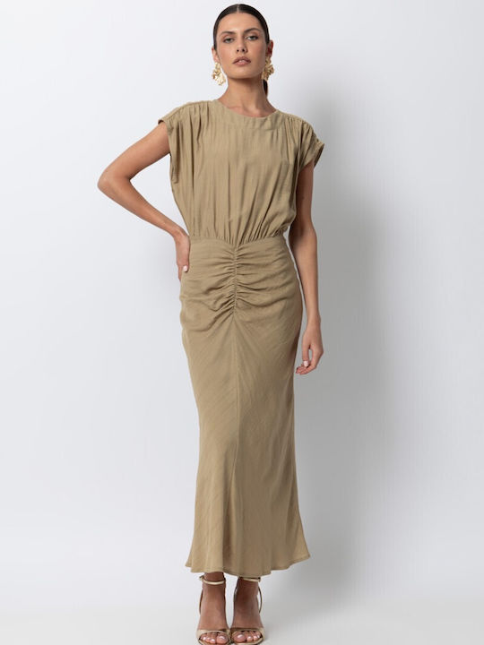 Helmi Evening Dress Beige