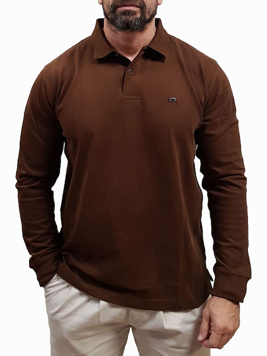 Visconti Polo Short Sleeve Blouse Brown