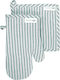 Easy Home Kitchen Gloves Set Fabric Green 1pcs