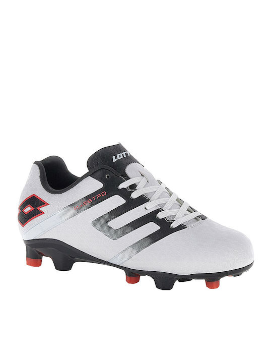 Lotto Maestro 700 V Kids Molded Soccer Shoes White
