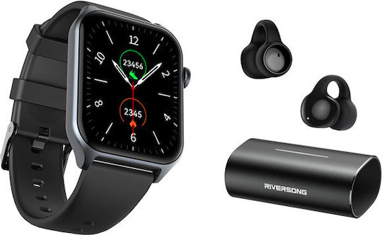 Riversong Motive 9E Smartwatch mit Pulsmesser (Space Gray)