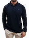 Polo Herrenbluse Kurzarm Navy Indigo