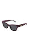 Gucci Feminini Ochelari de soare cu Burgundy Cadru și Gri Lentilă