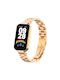 Metal Watch Strap Three Beads Redmi Band 3 Xiaomi Smart Band 9 Active Rose Gold