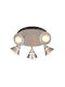 Trio Lighting Romeo Πλαφονιέρα Οροφής Γκρι με Ενσωματωμένο LED