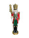 JK Home Decoration Nutcracker de Crăciun din Polirosină Înălțime 39.5cm.