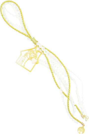 Makwedding Suspendata Amulet Casa Alb din Metal 2026 1buc