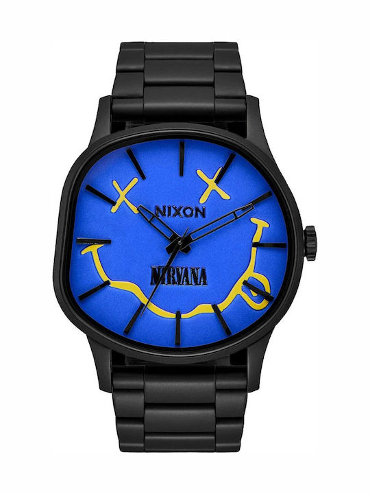 Nixon Sentry Men's Watch 42mm Battery With Black Metal Bracelet