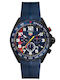 TAG Heuer Men's Watch Battery with Blue Rubber Strap