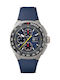 TAG Heuer Ανδρικό Ρολόι Μπαταρίας με Μπλε Καουτσούκ Λουράκι