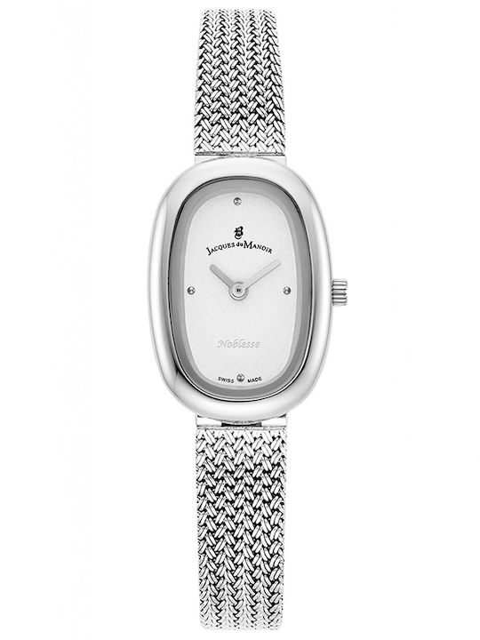 Jacques Du Manoir Women's Watch with Silver Metal Bracelet