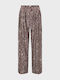 Damen Stoff Hose mit Gummizug Bordeaux