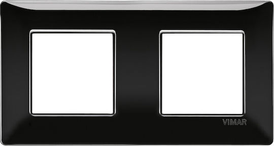 Πλαίσιο 4μ 2+2 71mm Μαύρο Plana