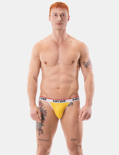 Barcode Berlin Ανδρικό Εσώρουχο Jockstrap Κίτρινο