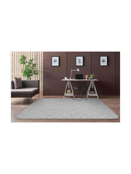 Nikotex Carpets Non-Slip Living Room Rug Burma Gray-Cream 133x190