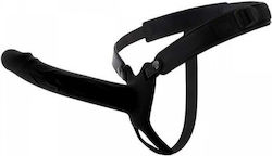 Зона Страп-он Черен Кух Силиконов Пенис Hidden Desire Inferno Hollow Penis Strap On Black 20cm