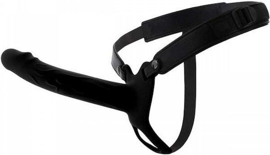Zoni Strap On Black Hollow Silicone Dildo Hidden Desire Inferno Hollow Penis Strap On Black 20cm