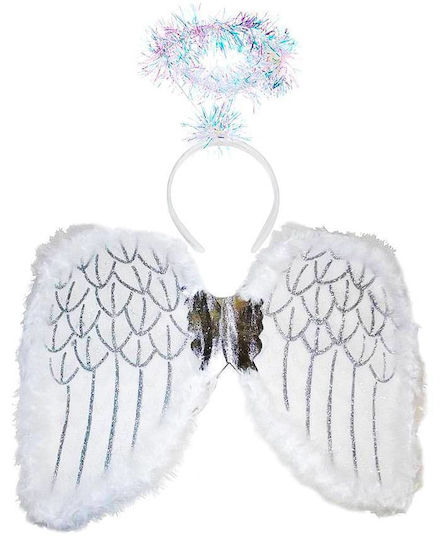 Palatino Weihnachtsbekleidungsaccessoires Engel Flügel Stirnband Fotokronen Weiß