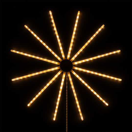 Rebel Plastic Illuminated Christmas Decorative Star 59.5x59.5x59.5cm