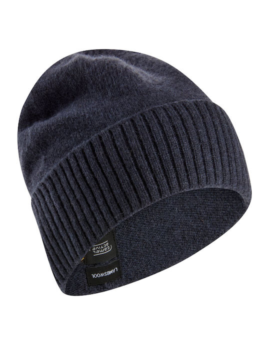 Beanie Beanie Knitted in Navy Blue color