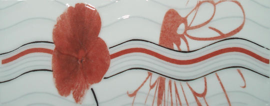 Floor / Wall Interior Gloss Ceramic Tile 20x8cm Red