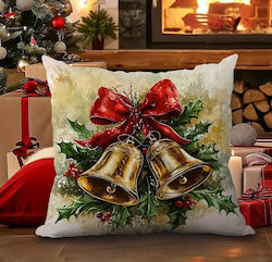 By Queen Limited Festive Edition Μαξιλαροθήκη Golden Bells Κόκκινη Κορδέλα By Queen Limited Festive Edition Μαξιλαροθήκη Golden Bells Κόκκινη Κορδέλα
