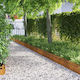 vidaXL Metal Garden Border in Brown Color 1.03m...