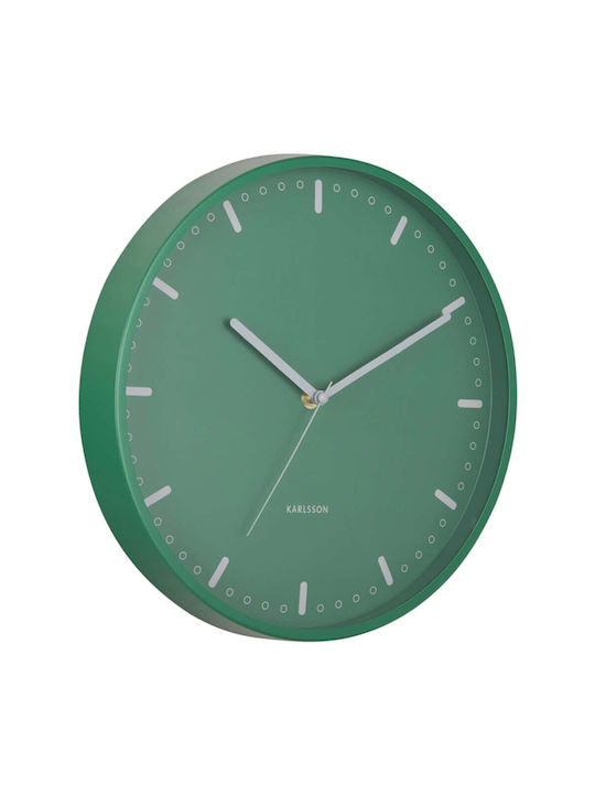Karlsson Cool Antikes Wanduhr Metallisch Grün Ø...
