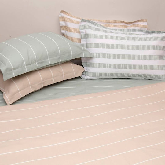Anna Riska Bettbezug Baumwolle Einzelbett 160x240 Mix & Match 111 Green