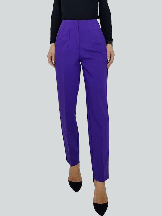 Dama Talie înaltă Tesatura Pantaloni cu Croială...