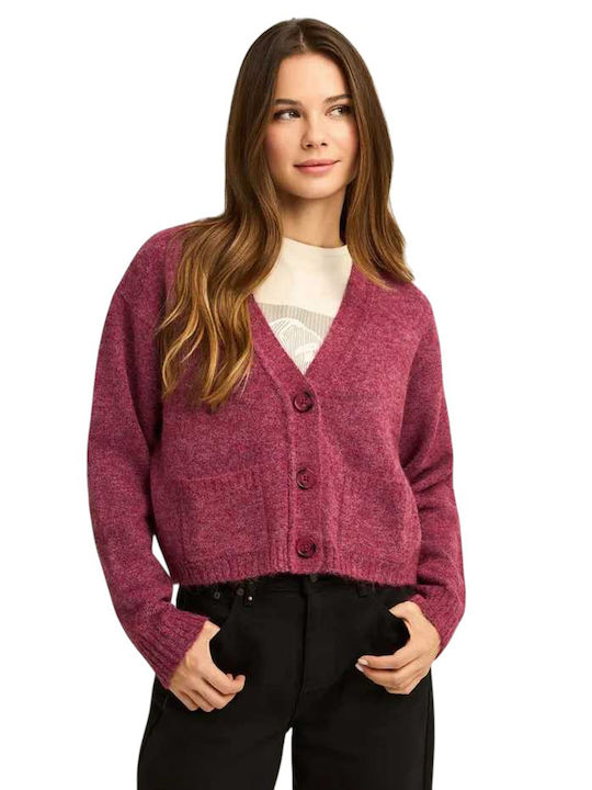 Funky Buddha Jachetă de damă Scarlet Red Burgundy