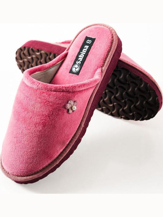 The Shoemart Χειμερινές Γυναικείες Παντόφλες Ροζ