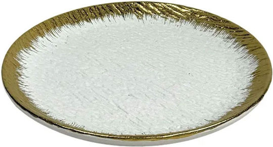 Marhome Round Ceramic Decorative Platter White 29x2cm
