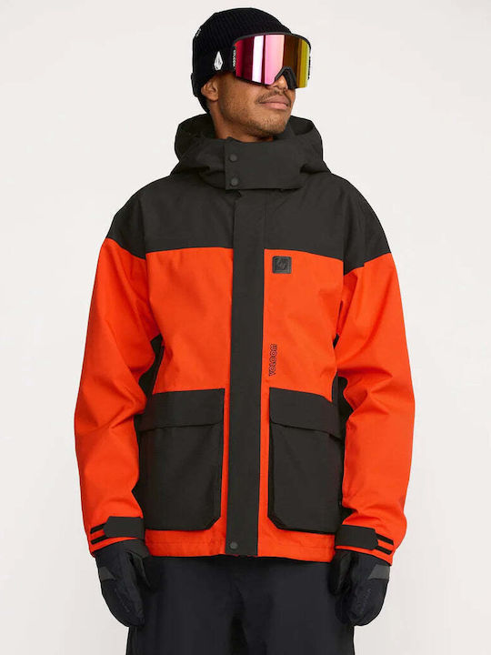 Volcom Kleveland G0652607-OSH Ανδρικό Μπουφάν για Σκι & Snowboard Πορτοκαλί Volcom Kleveland G0652607-OSH Ανδρικό Μπουφάν για Σκι & Snowboard Πορτοκαλί