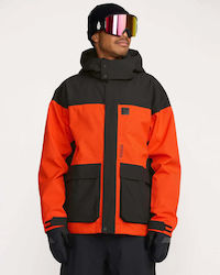 Volcom Kleveland Men's Ski & Snowboard Jacket Orange G0652607-OSH Volcom Kleveland Men's Ski & Snowboard Jacket Orange G0652607-OSH