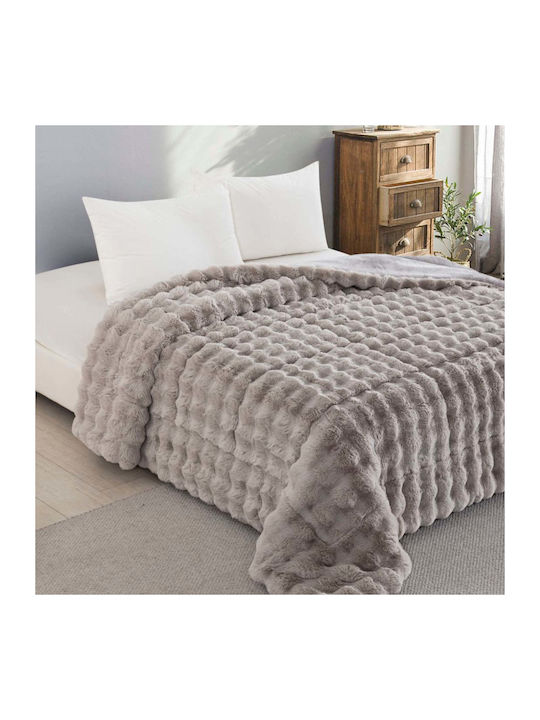 White Fabric Bettbezug mit Microfiber-Füllung G...
