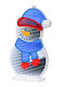 Χριστουγεννιάτικο Φωτιστικό Lumineo Infinity Light Snowman Blue Scarf 153 Leds 27.2cm 489926