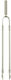Zogometal Fireplace Tongs Nickel Matt