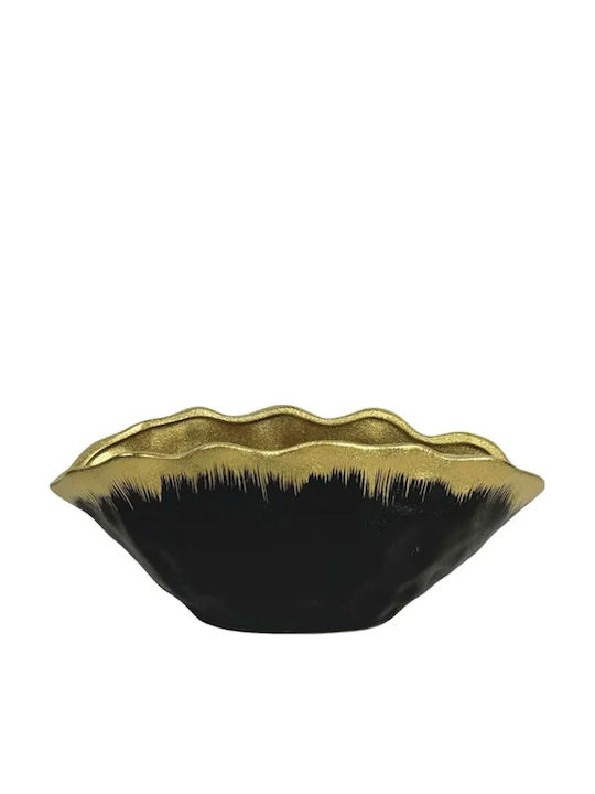 Marhome Dekorative Schüssel Keramik Schwarz 29.2x29.2cm 1Stück